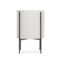 Danica Side Table - 17" Tube / White Lacquer