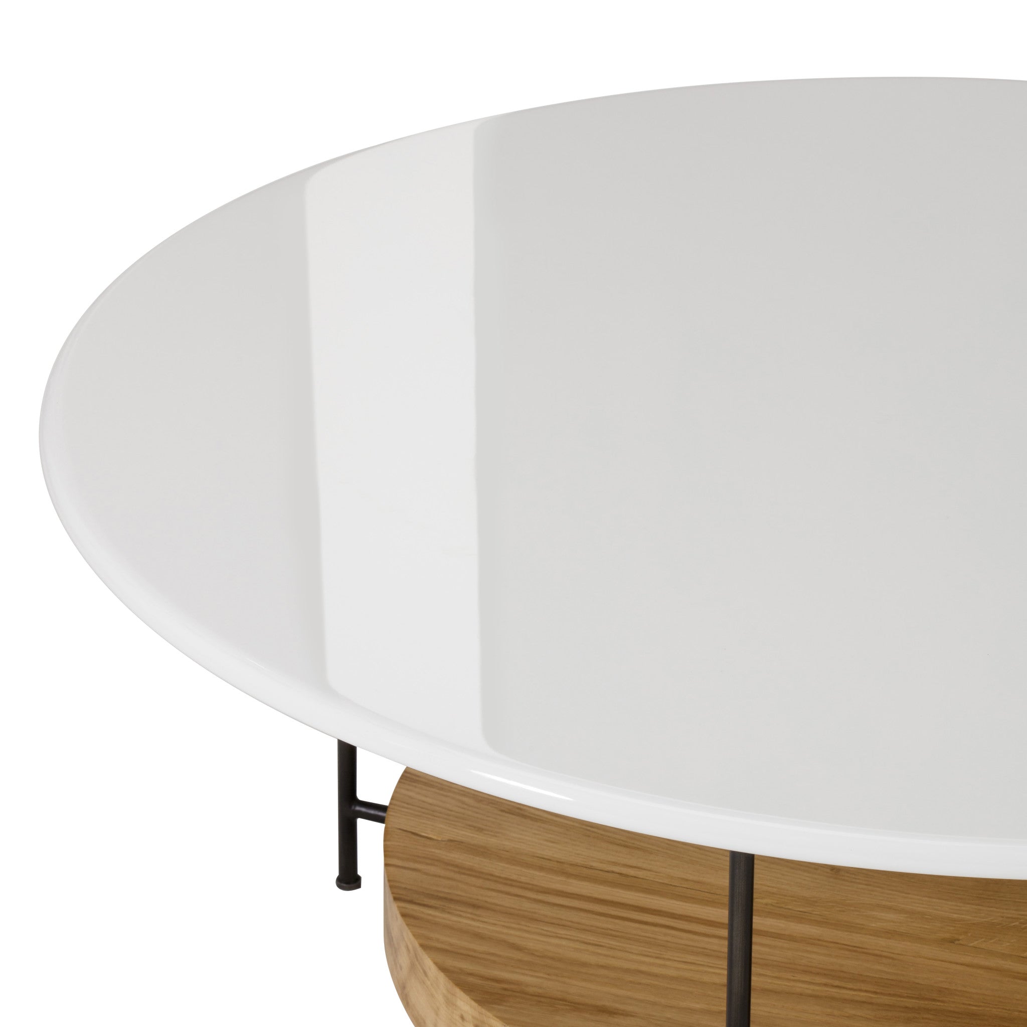 Olivia Coffee Table - Dia. 42" / White Lacquer