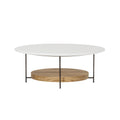 Olivia Coffee Table - Dia. 42" / White Lacquer