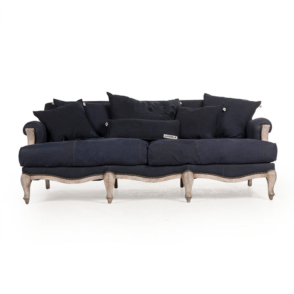 Parisian Sofa - Blue Canvas
