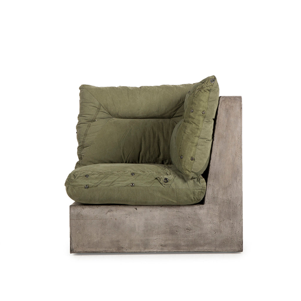 Corner / Green Canvas, Front View