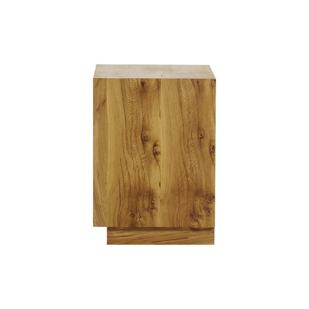 Natural Oak & White Concrete