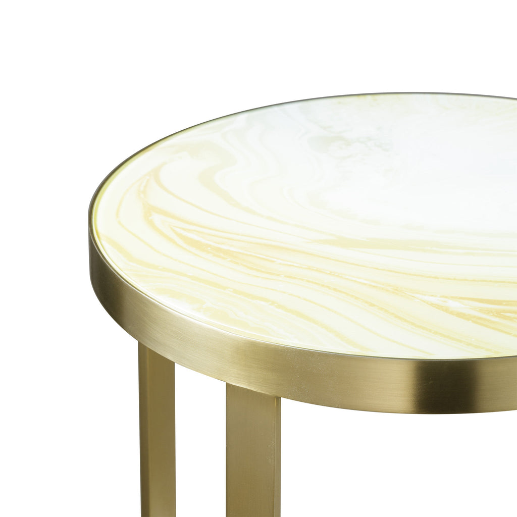 White and Gold Marble