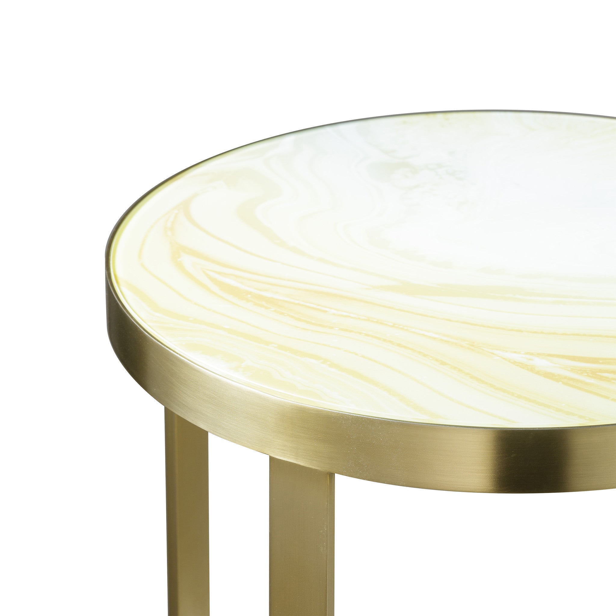 White and Gold Marble