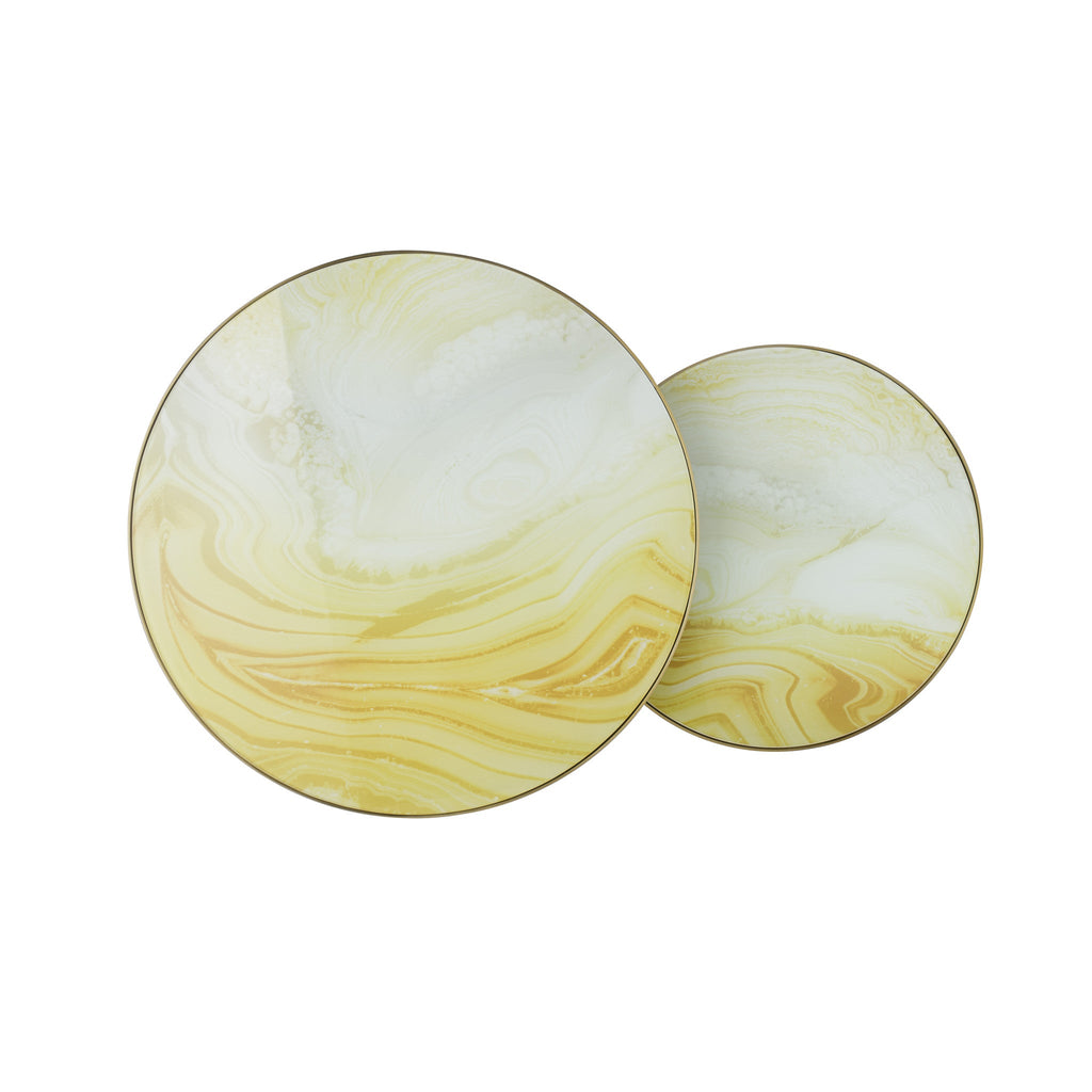 White and Gold Marble