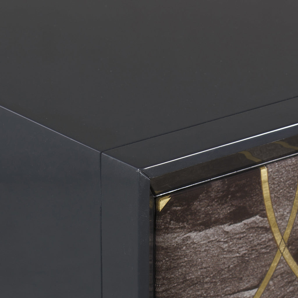 Cohen Chest - Grey Lacquer