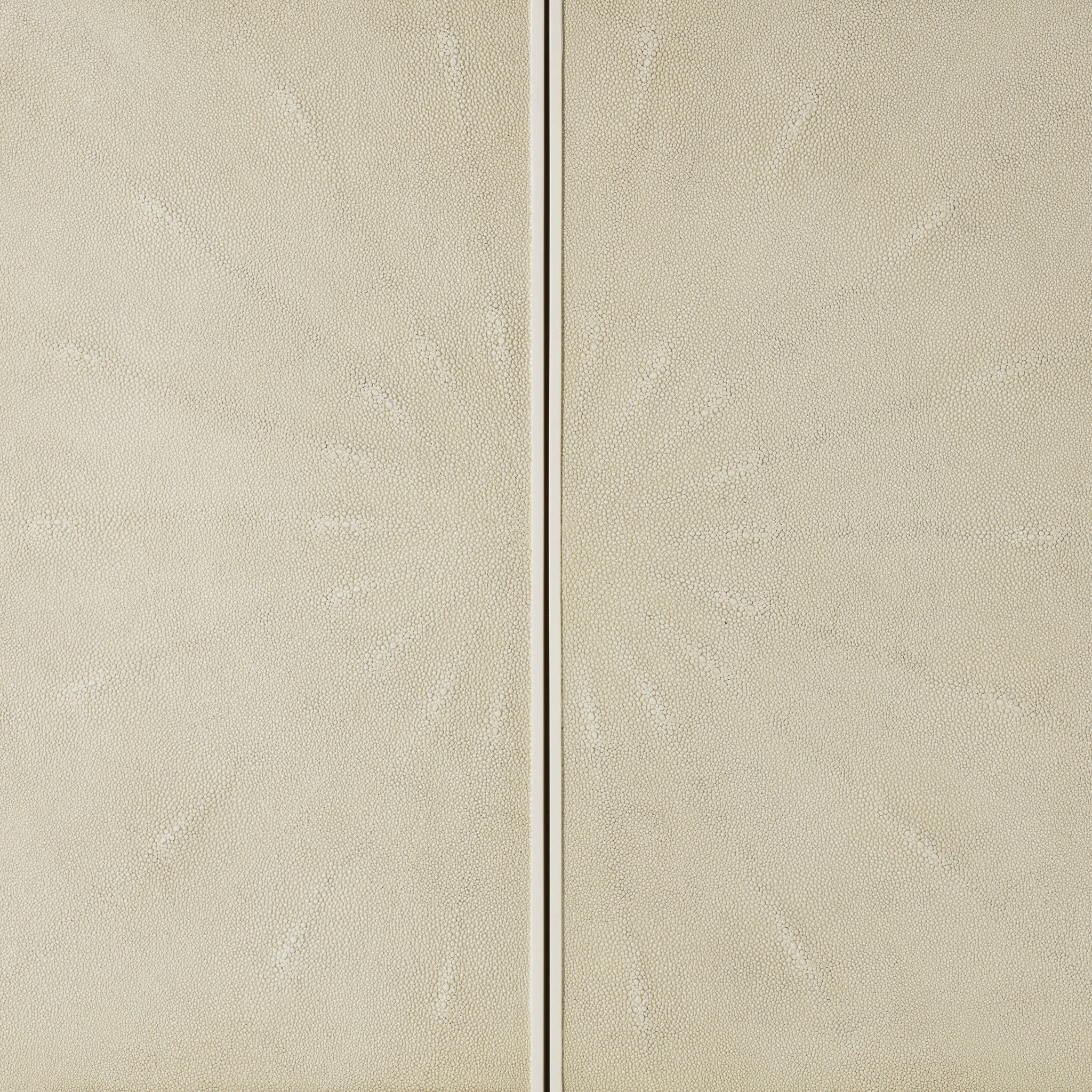 Ivory Faux Shagreen / Brushed Brass / With Light