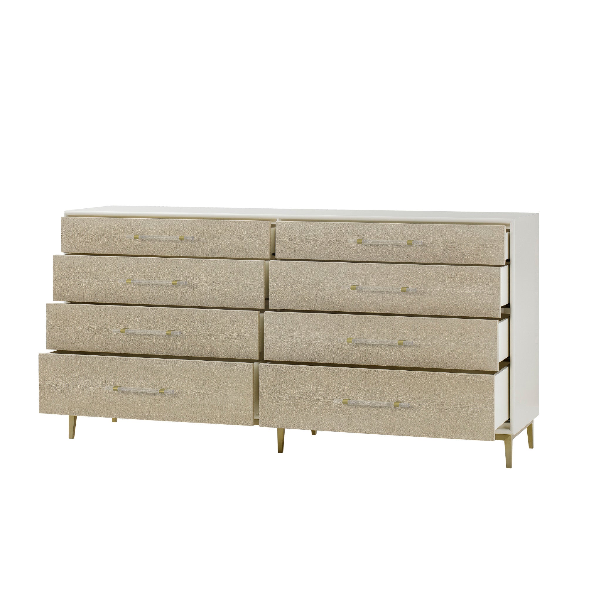 Emboss Faux Shagreen / Ivory