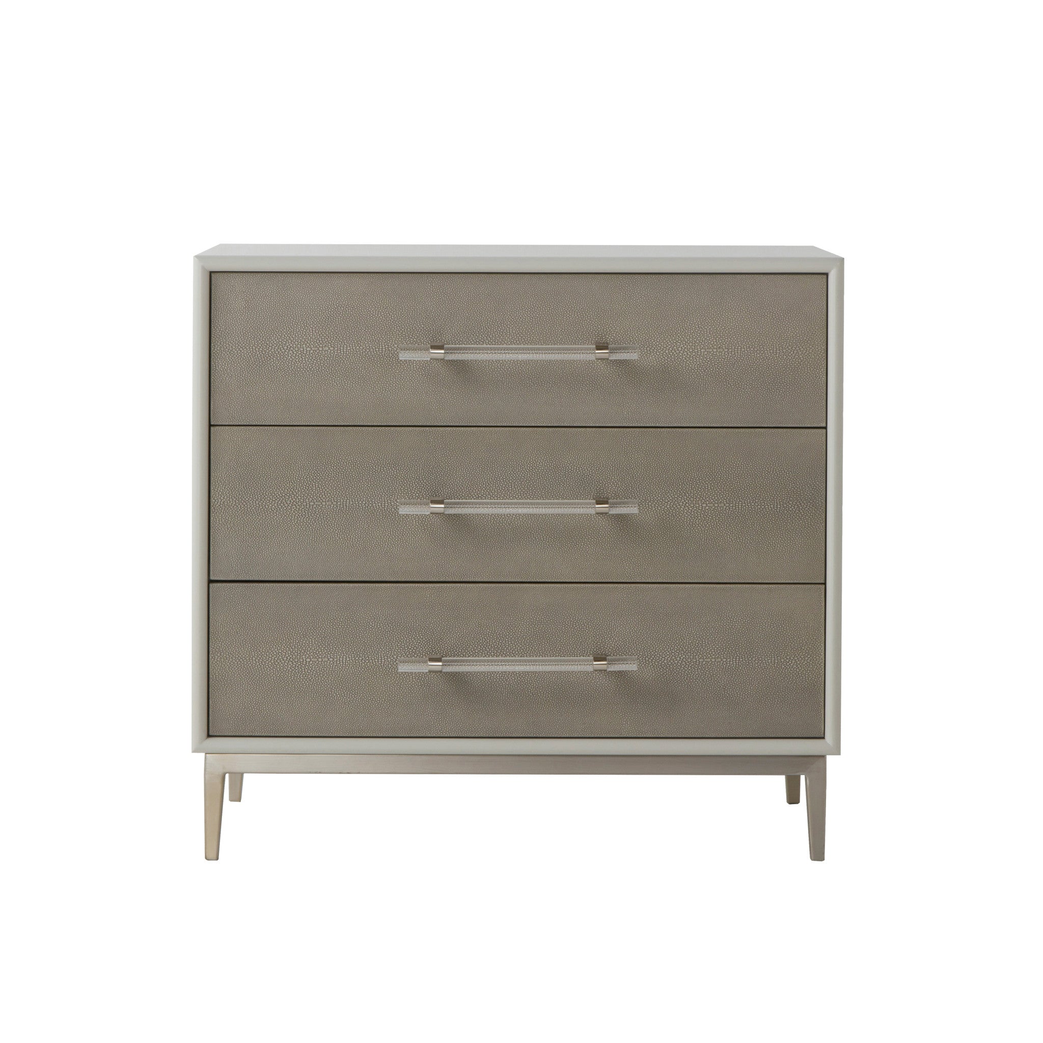 Emboss Faux Shagreen / Grey & Light Bronze