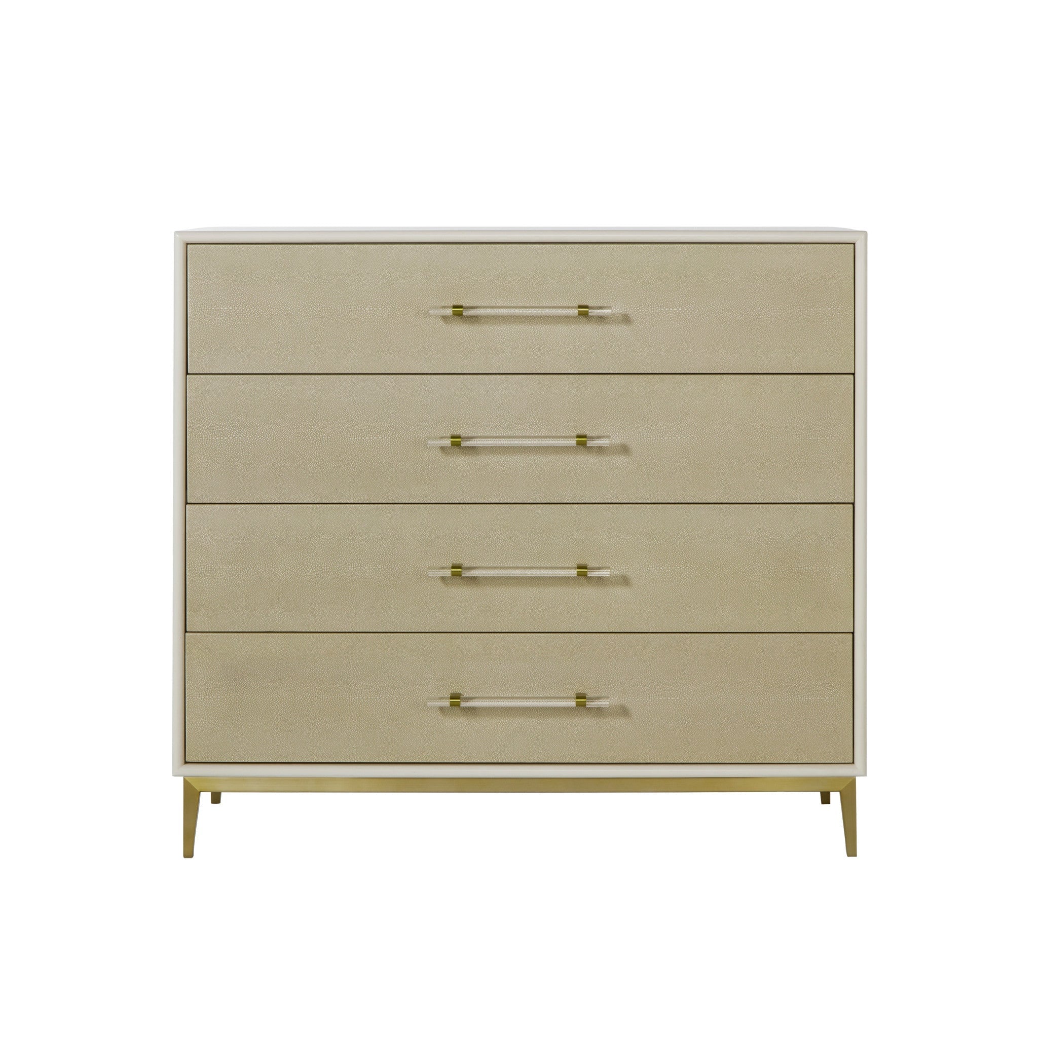 Emboss Faux Shagreen / Ivory