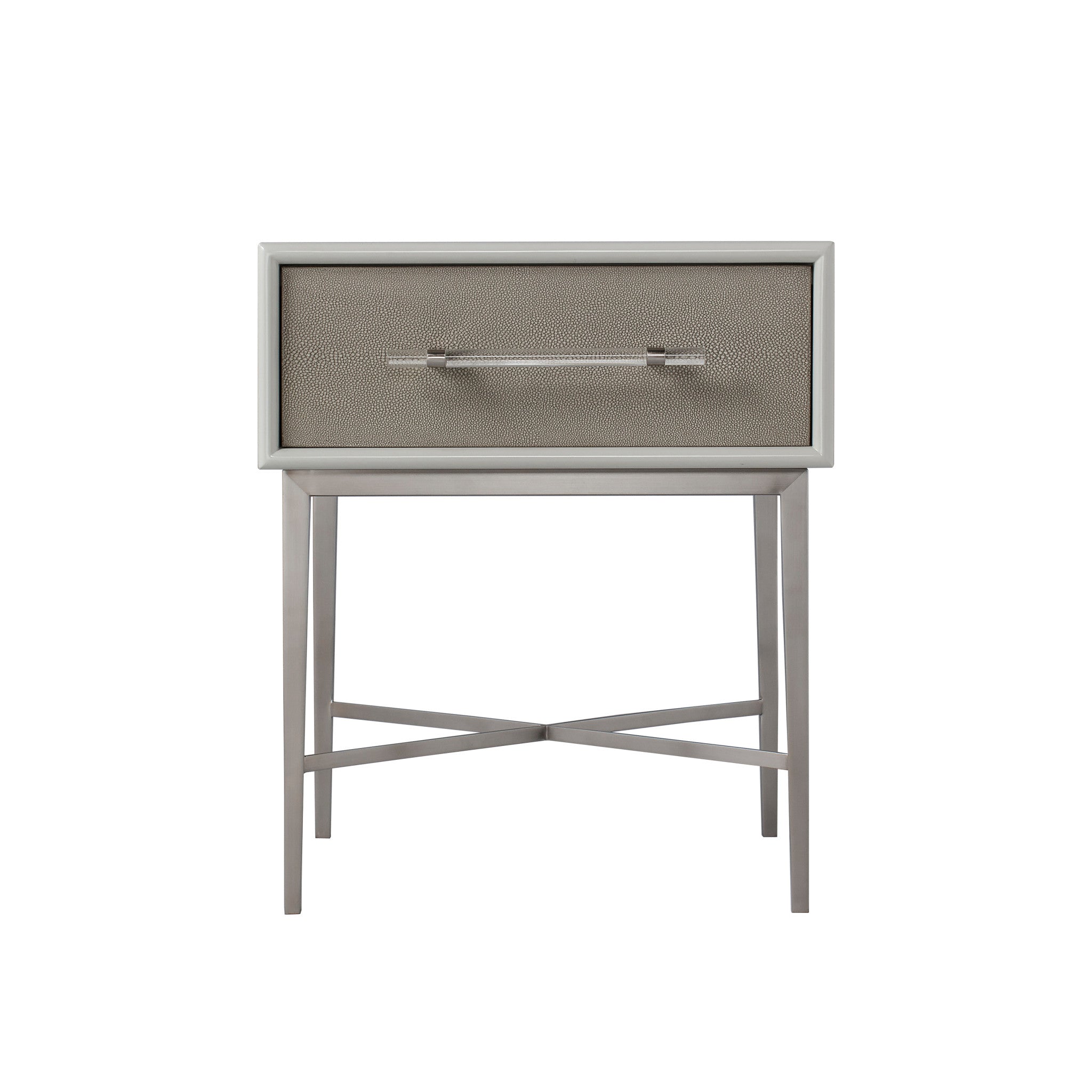 Emboss Faux Shagreen  / Grey & Light Bronze