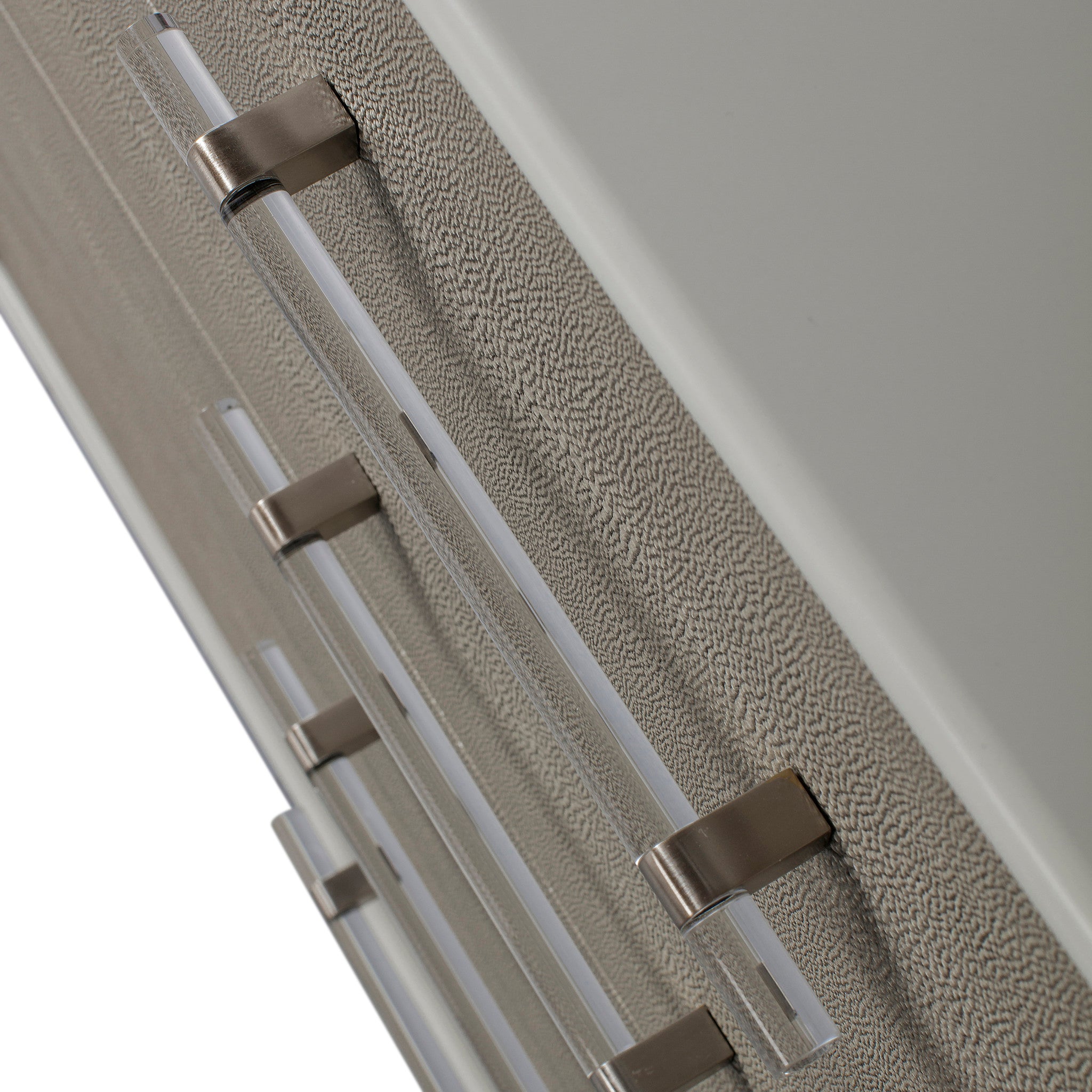 Emboss Faux Shagreen / Grey & Light Bronze