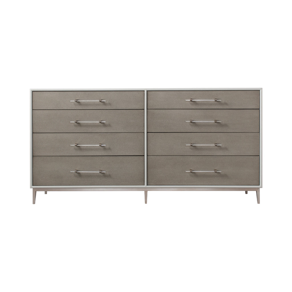 Emboss Faux Shagreen / Grey & Light Bronze