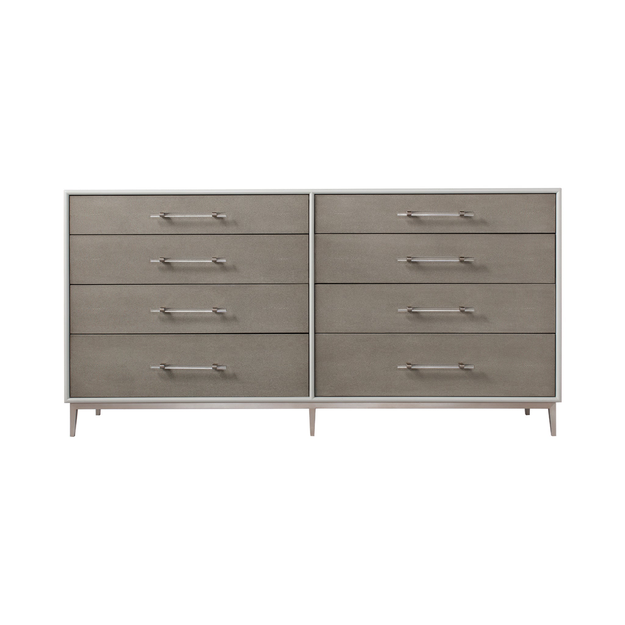 Emboss Faux Shagreen / Grey & Light Bronze
