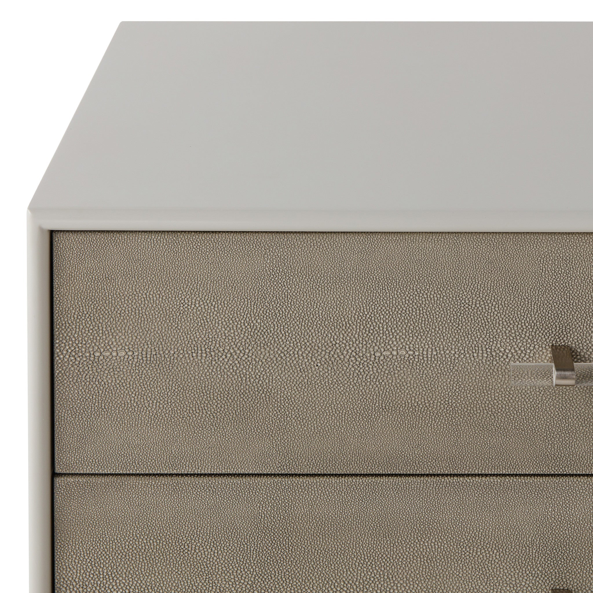 Emboss Faux Shagreen / Grey & Light Bronze