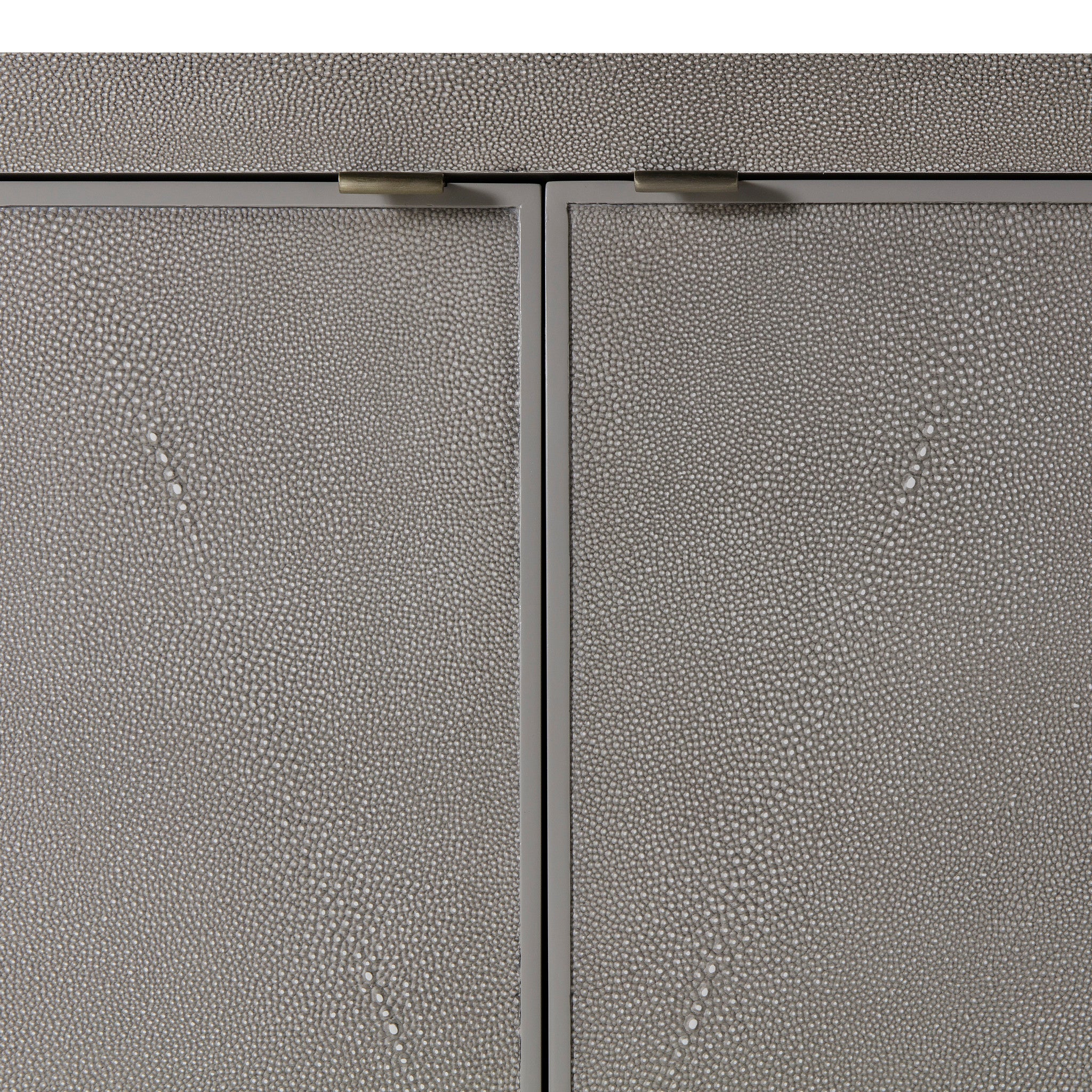 Fog Faux Shagreen / Brushed Pewter