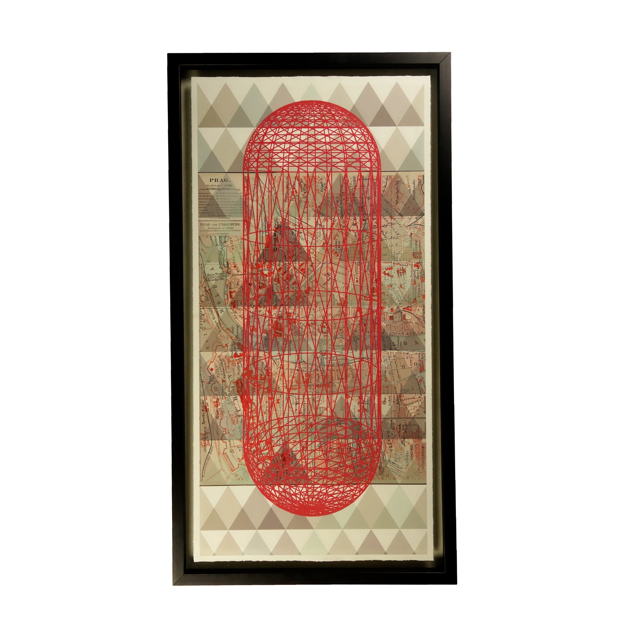 Vintage Map - Prague