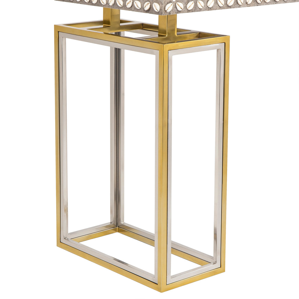 Cowrie Console Table - Concrete Top