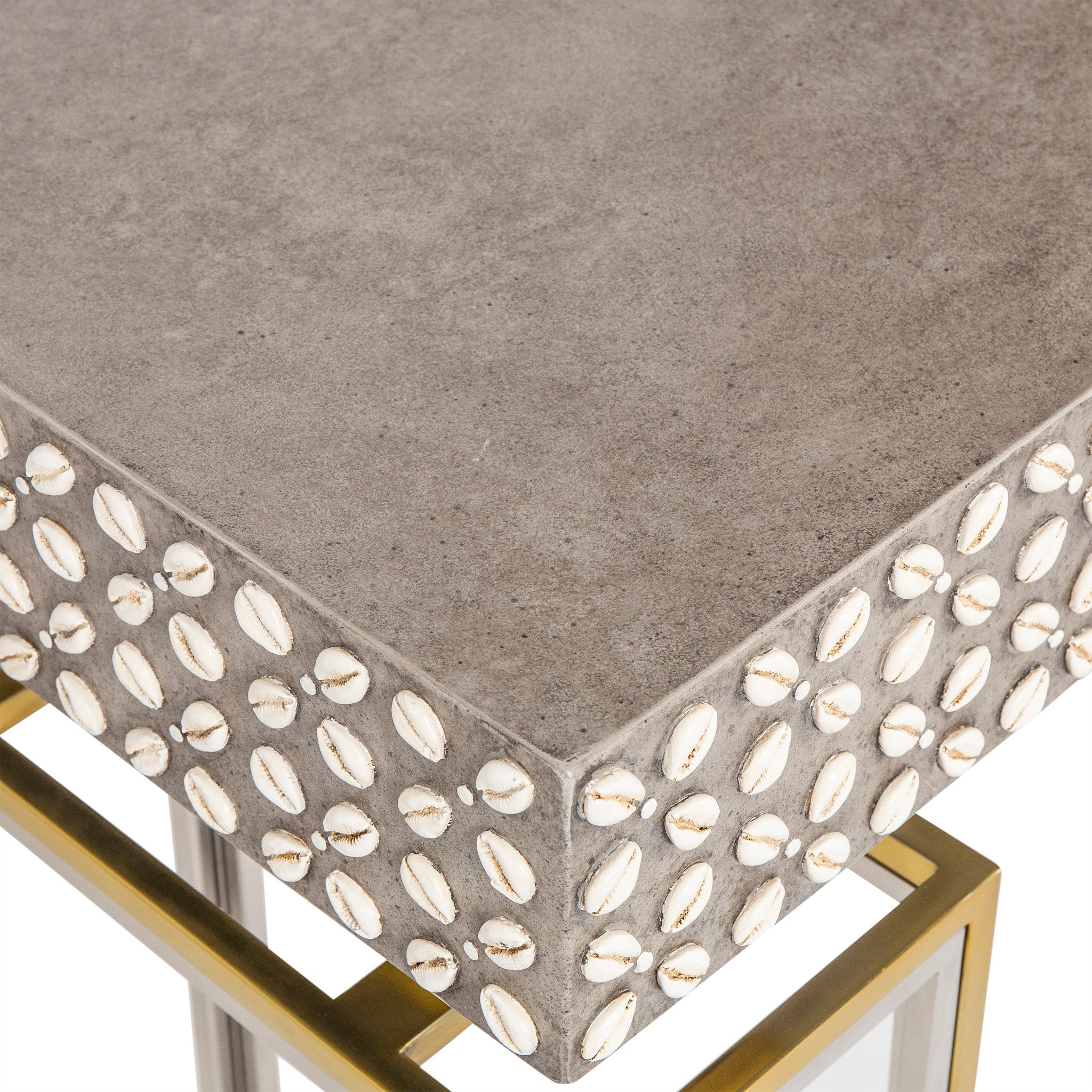 Cowrie Console Table - Concrete Top