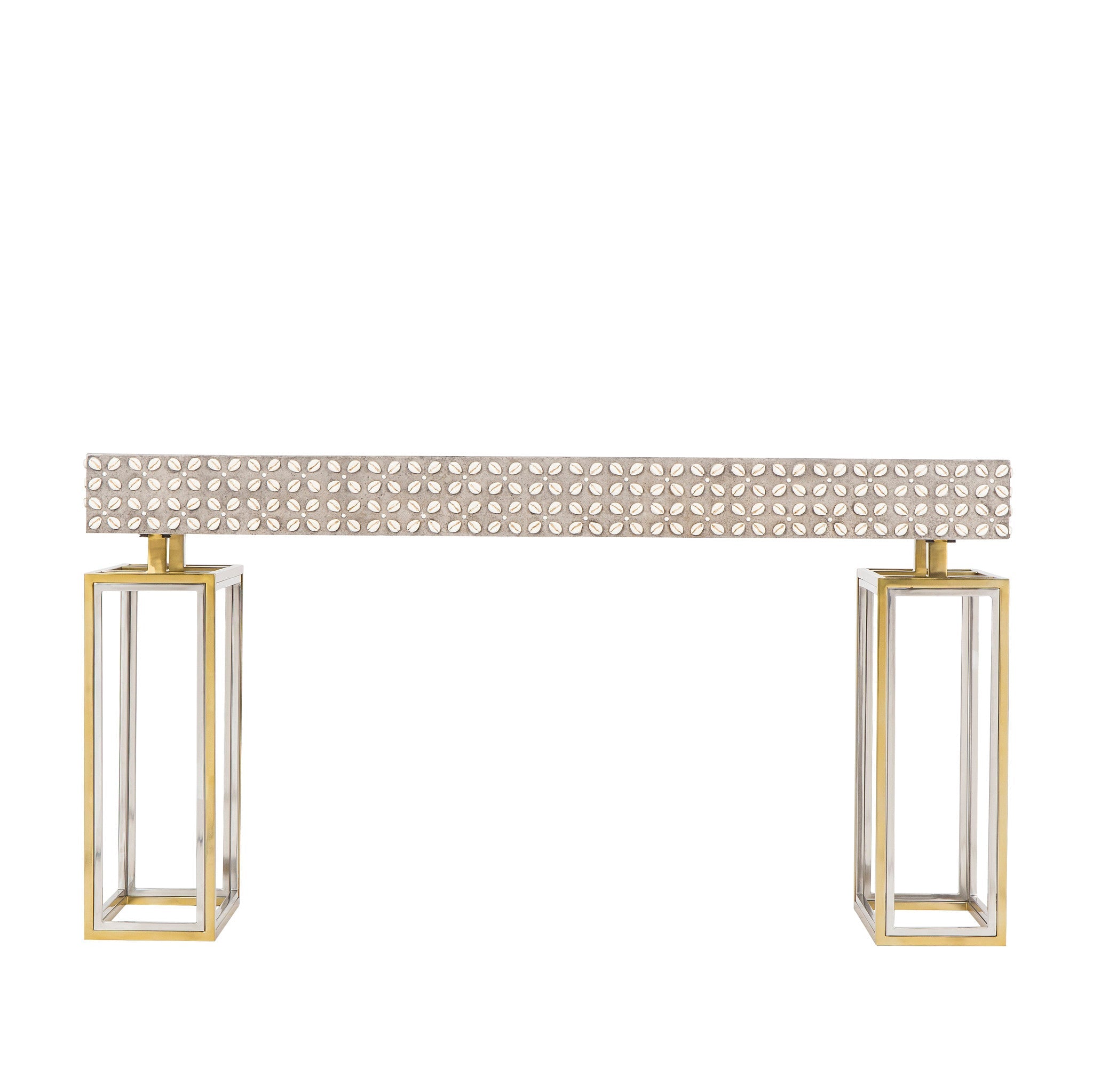 Cowrie Console Table - Concrete Top