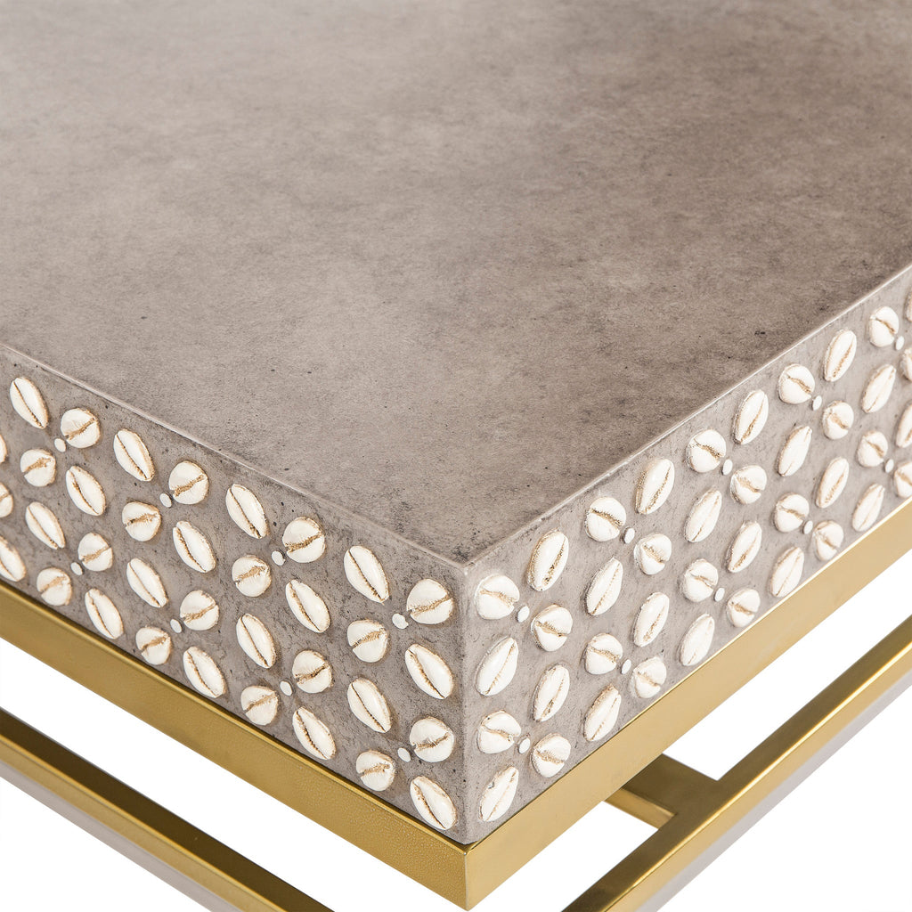 Cowrie Coffee Table - Concrete Top