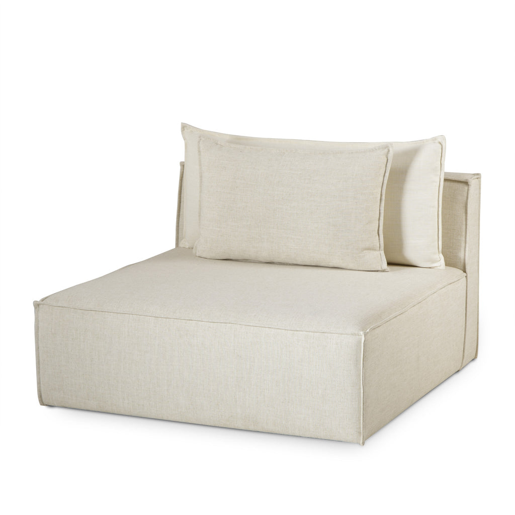 Armless Chair / Fixed Cover / Madison Dove