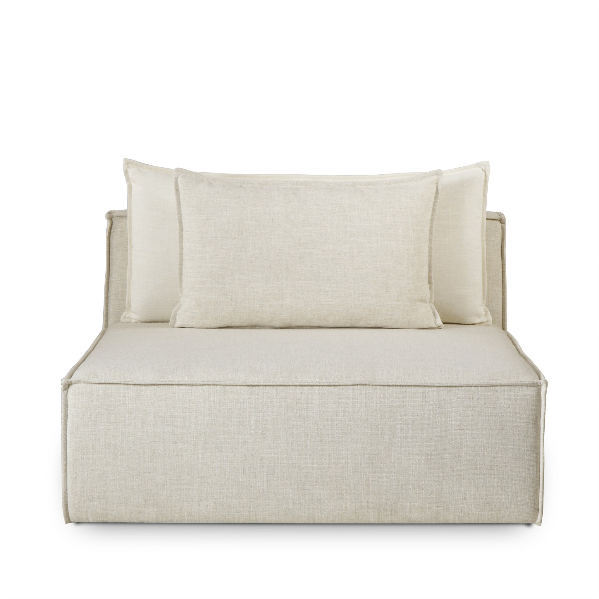 Armless Chair / Fixed Cover / Madison Dove