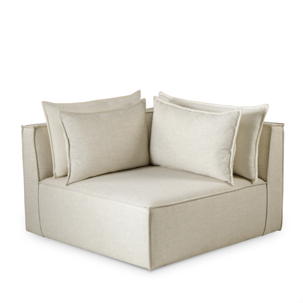 Corner Chair / Fixed Cover / Madison Dove