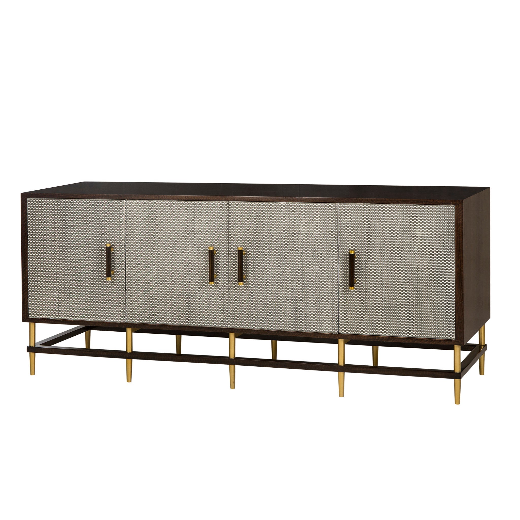Herringbone Credenza - 4 Door