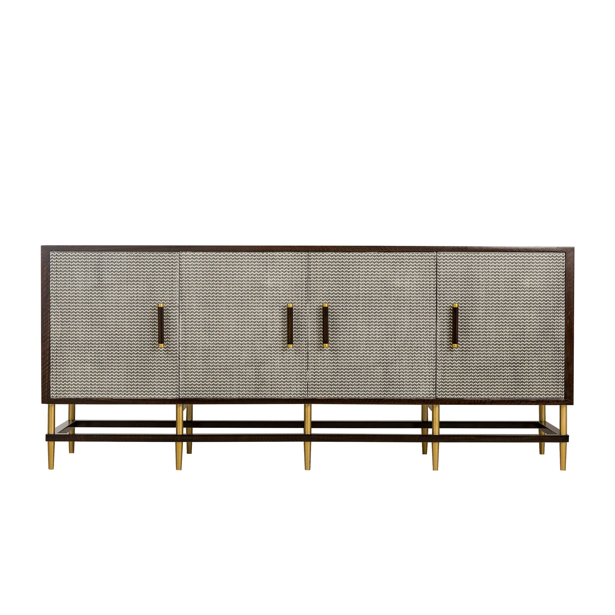 Herringbone Credenza - 4 Door