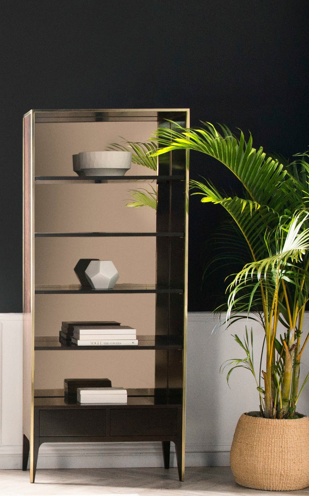 Silhouette Bookcase - Smoked Eucalyptus