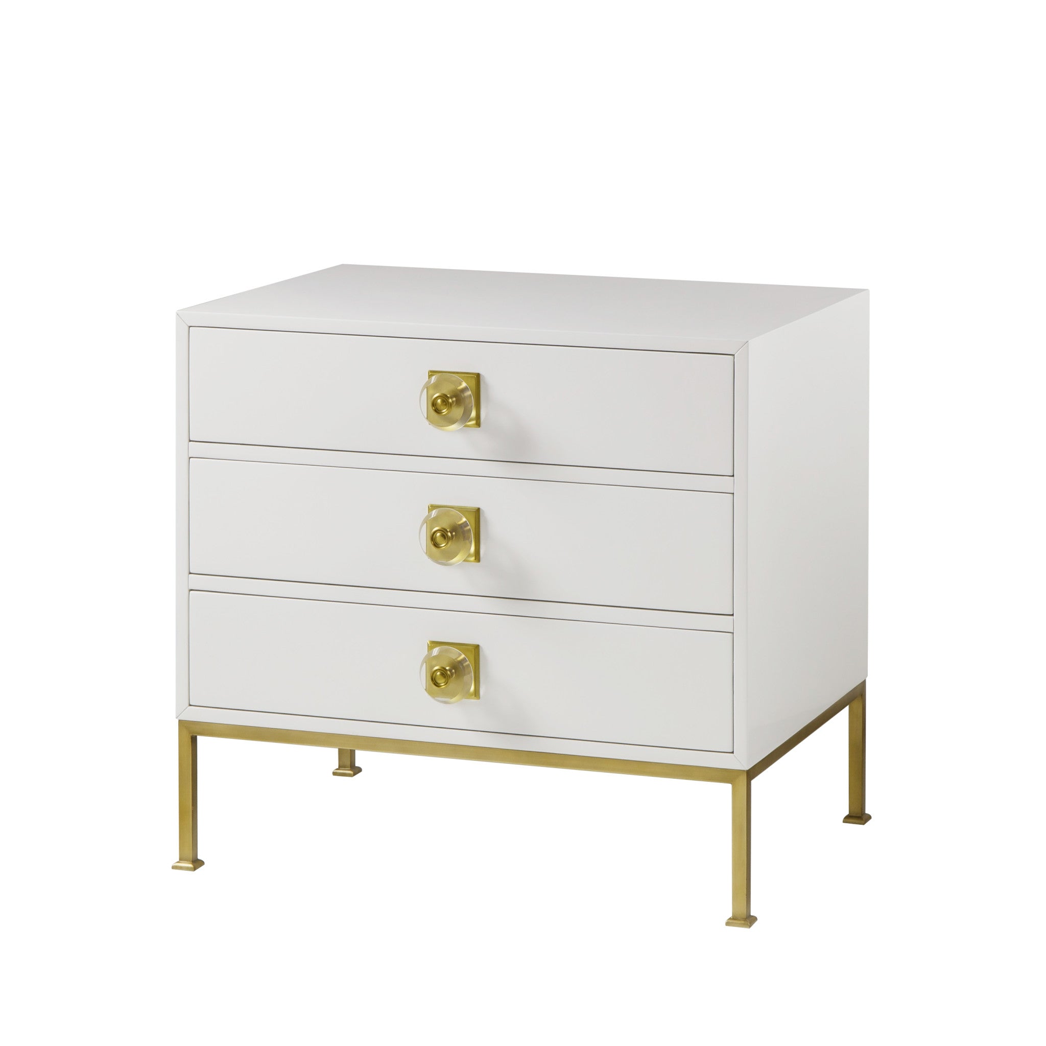 Formal Chest - 3 Drawer / White Lacquer
