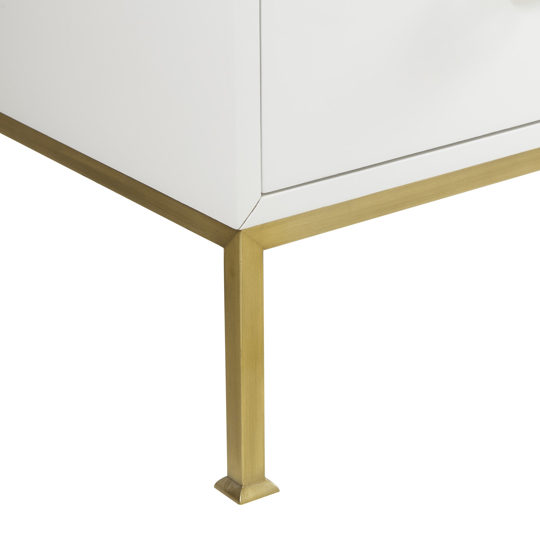 Formal Nightstand - White Lacquer