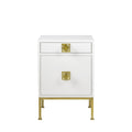 Formal Nightstand - White Lacquer