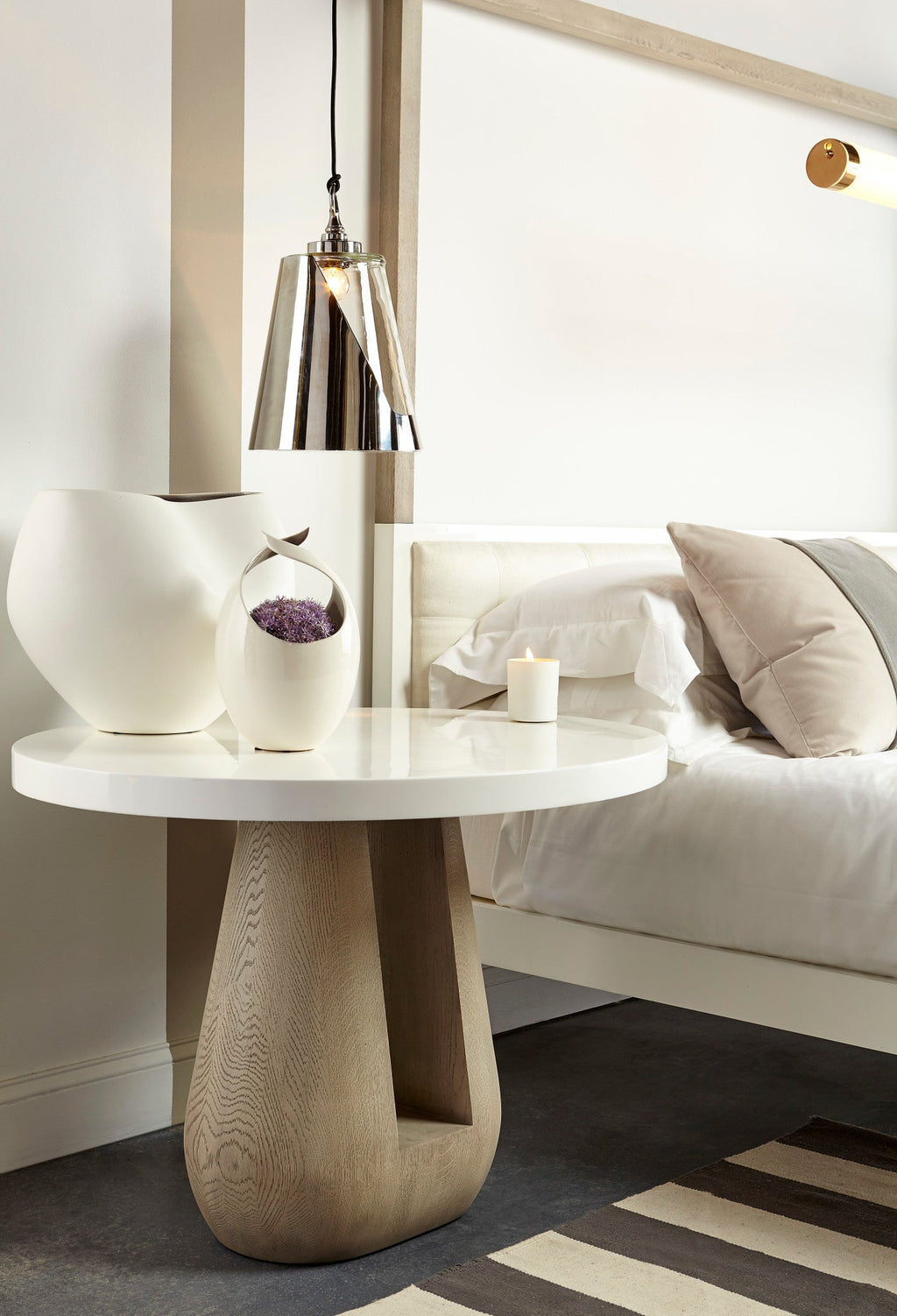 Gray Side Table
