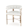 Fallon White / Mirrored Brass
