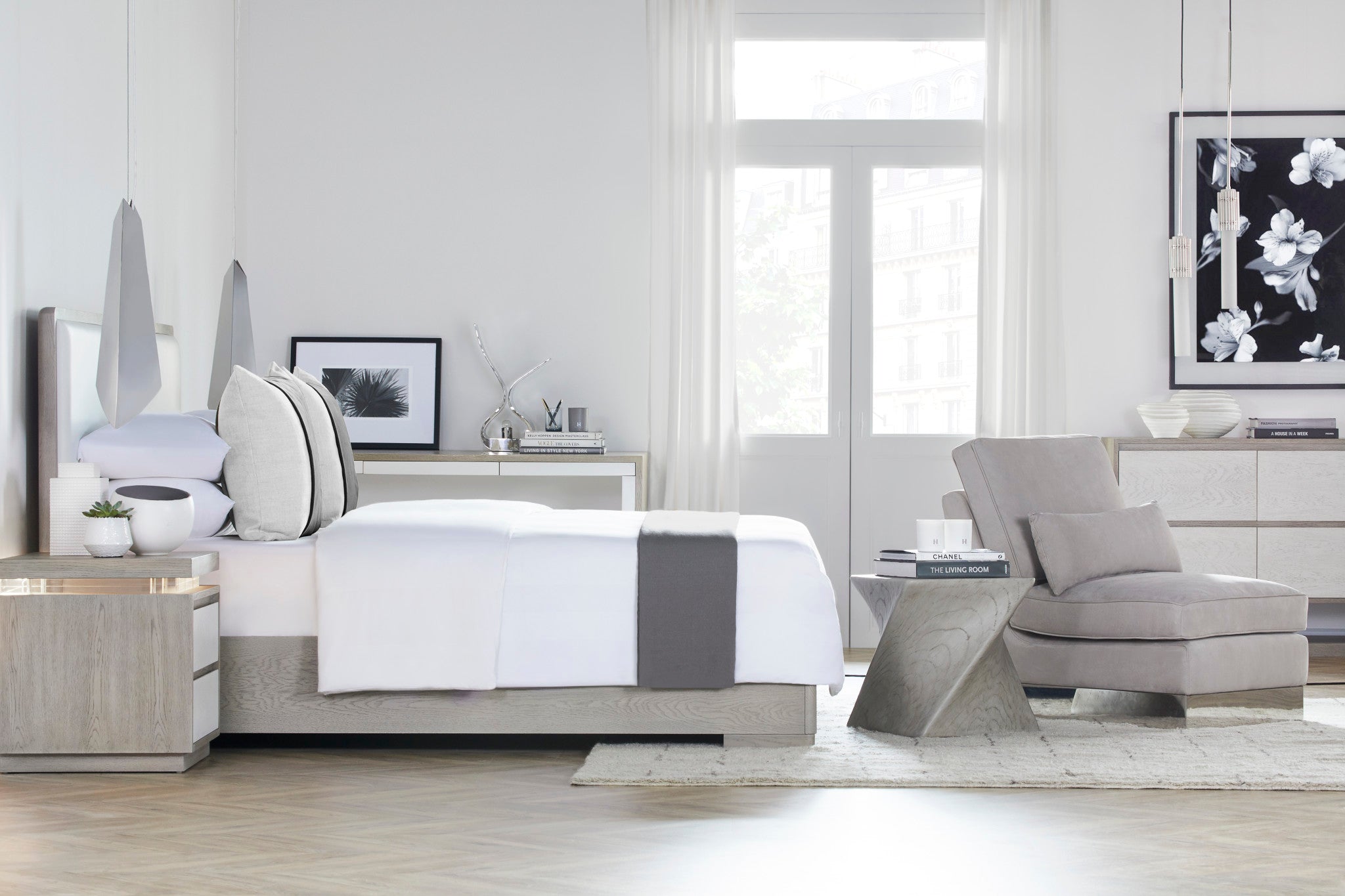 Molly Lounge Chair - Finley Beige Leather