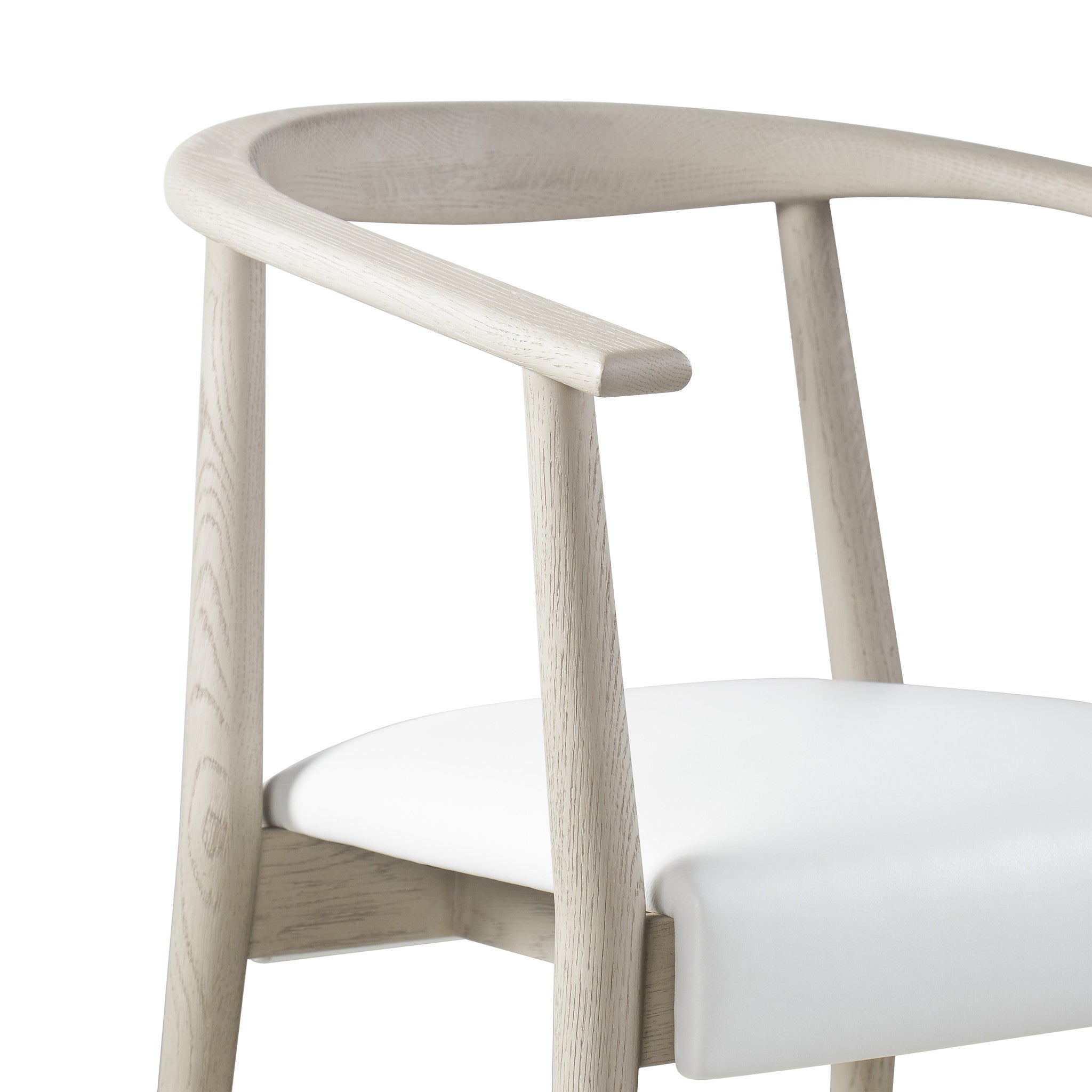 Fallon White / Gray Oak / Stainless Steel Cap