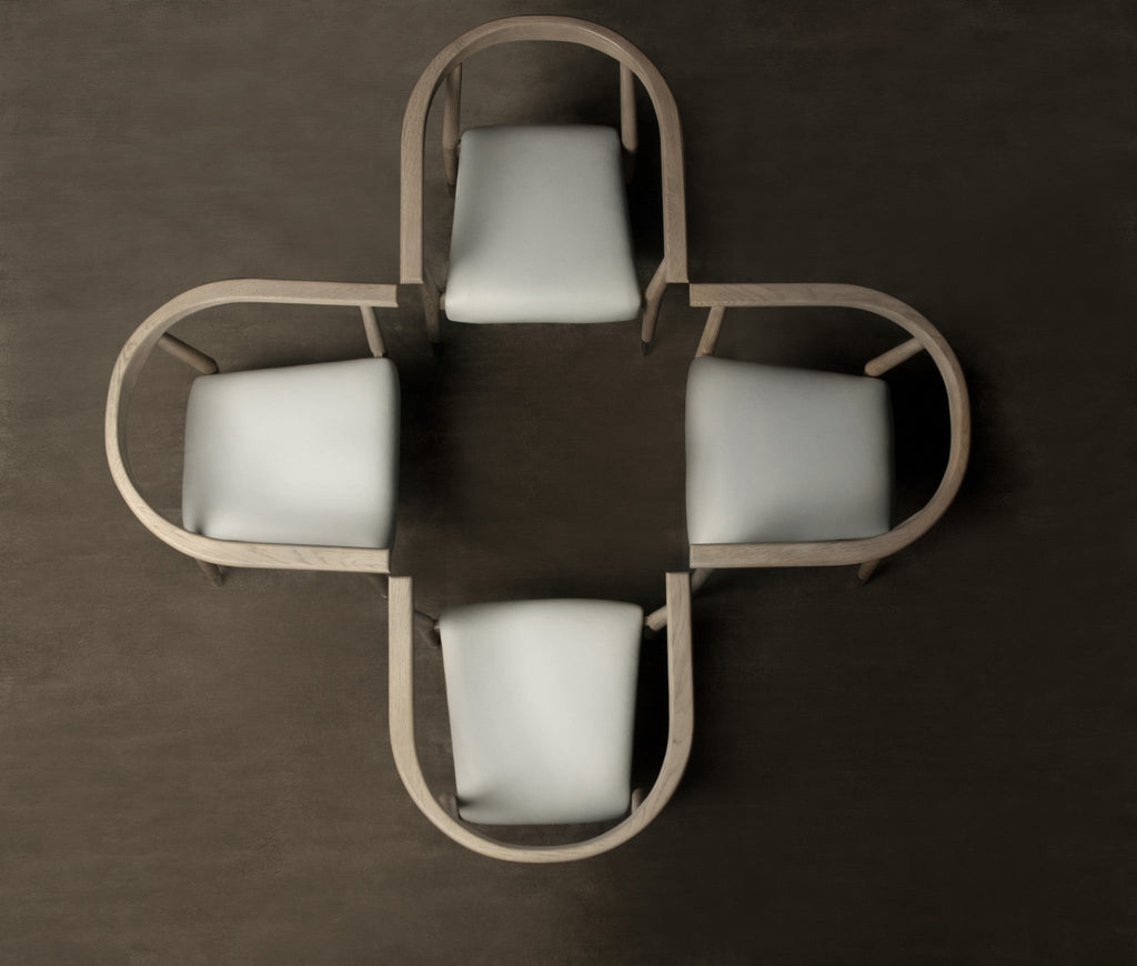 Fallon White / Gray Oak / Stainless Steel Cap
