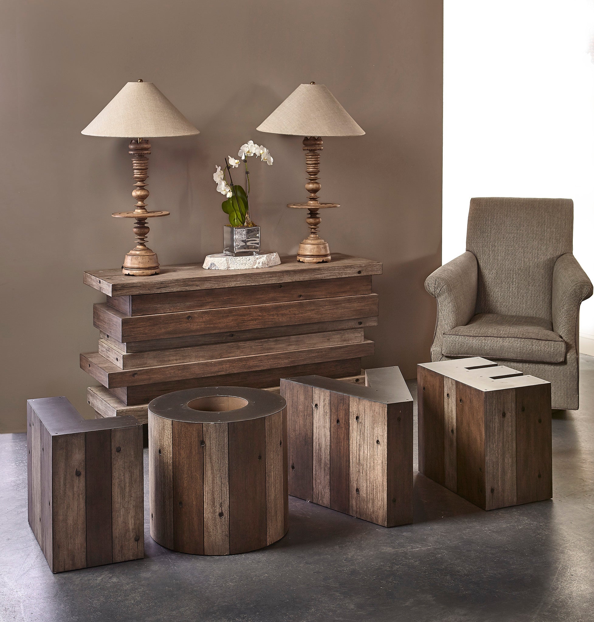 Stacked Console Table