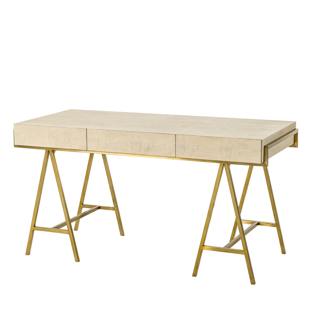 Delilah Desk - Cream Shagreen