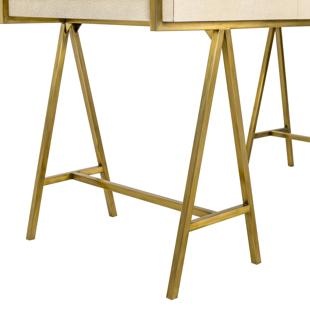 Delilah Desk - Cream Shagreen