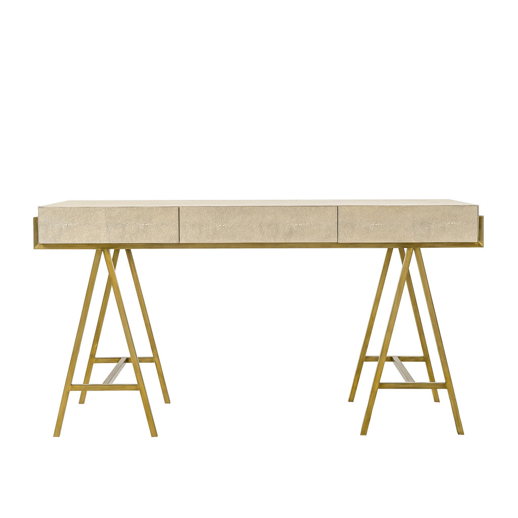 Delilah Desk - Cream Shagreen