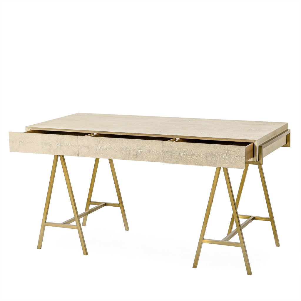 Delilah Desk - Cream Shagreen