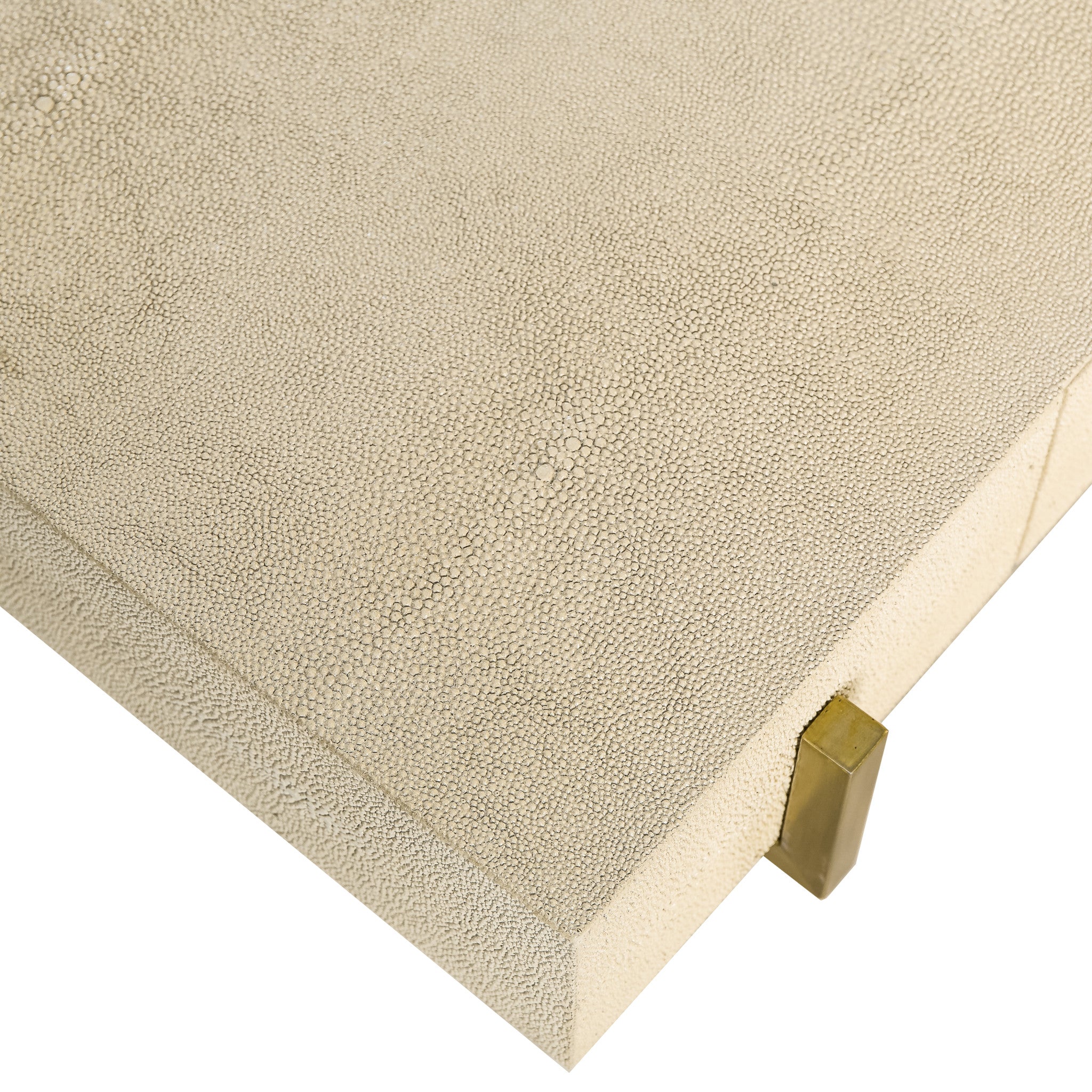 Delilah Coffee Table - Cream Shagreen