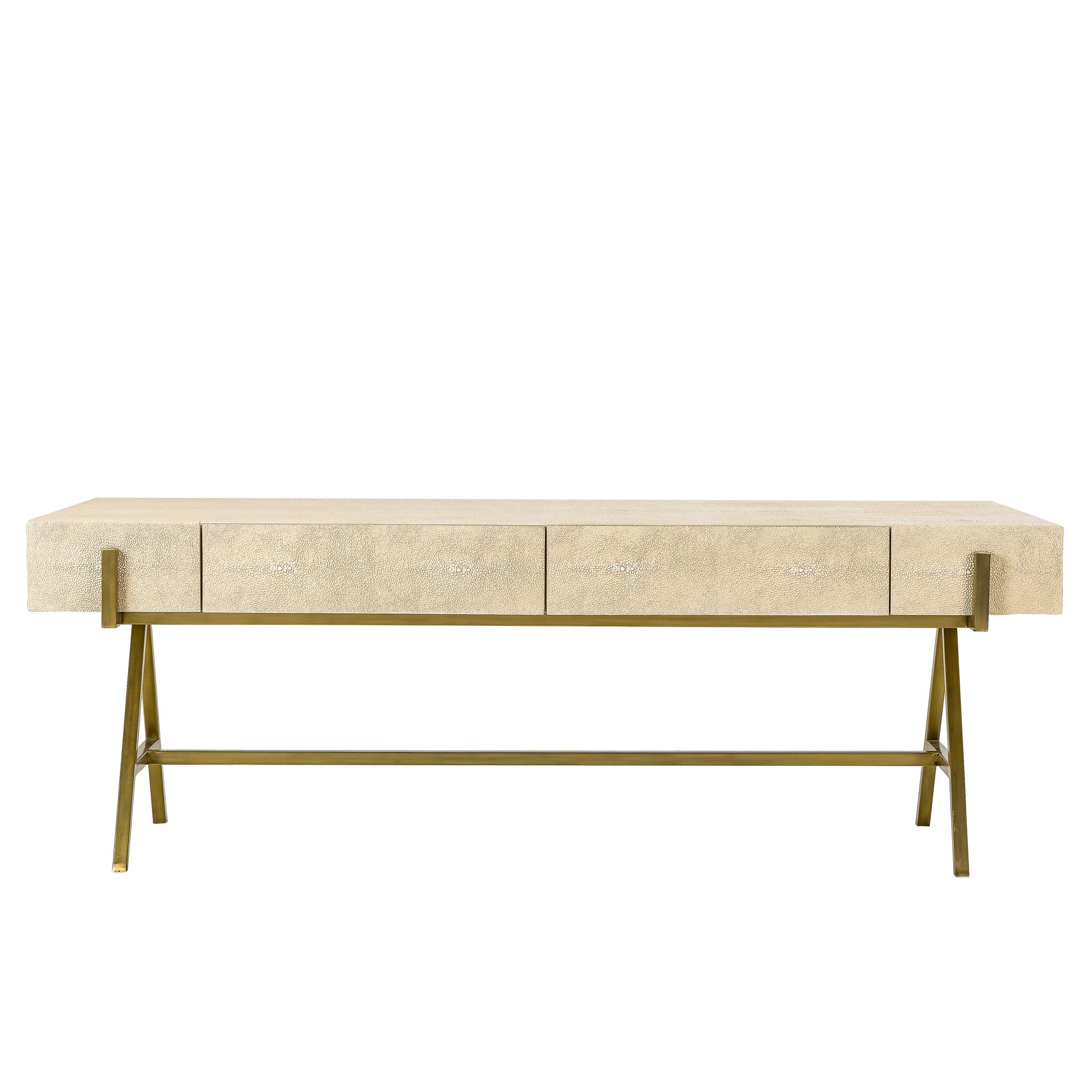 Delilah Coffee Table - Cream Shagreen