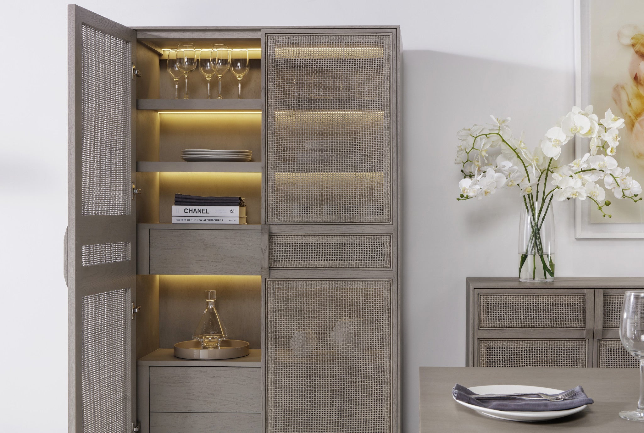 Hampstead Rattan Cabinet