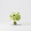 Green Dogwood Bouquet In Glass Cylinder