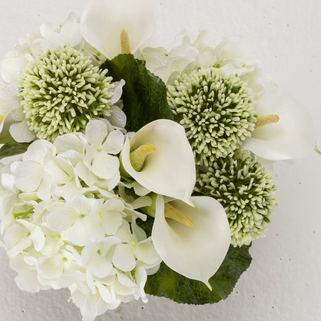 Mixed Calla Bouquet in Glass Rectangle