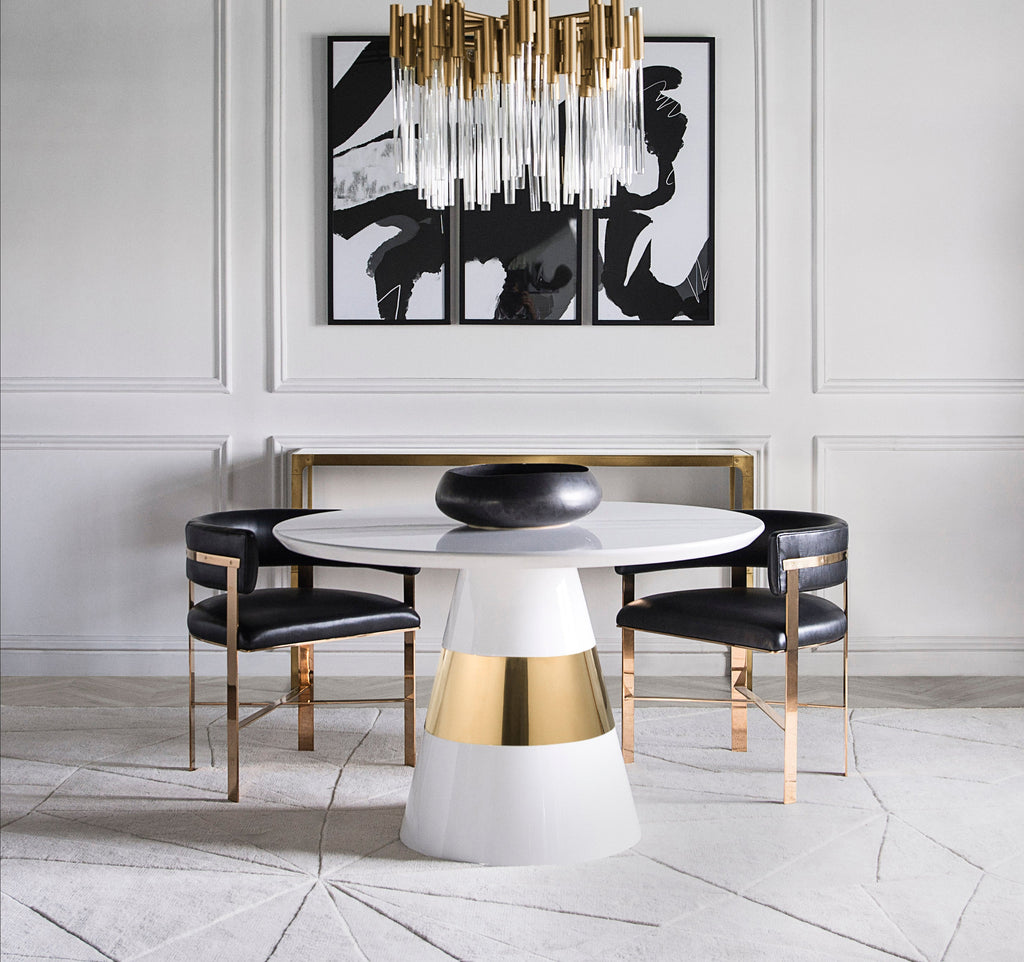 Faith Onyx / Mirrored Brass